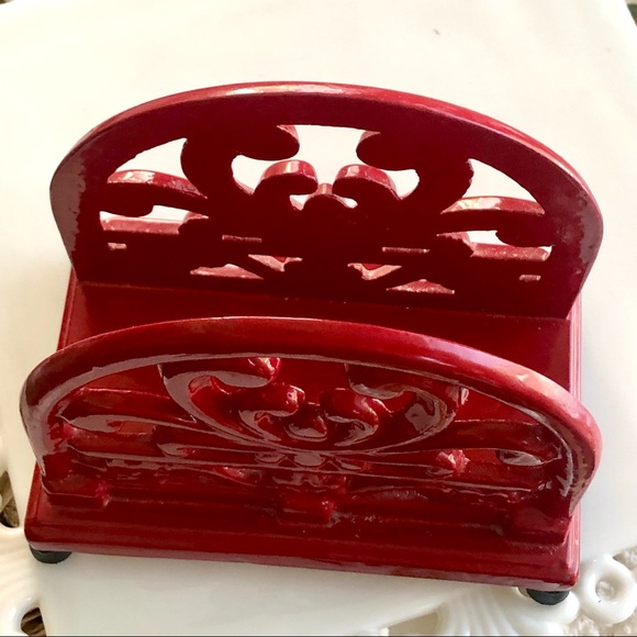 🌴🎉🇺🇸 High Gloss Heavy Iron Napkin Holder - Picture 3 of 6